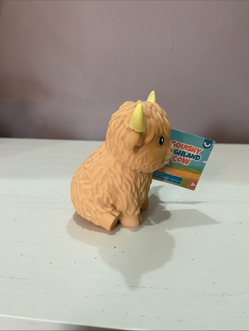 Squishy Mini Highland Cow 3.5” Toy - Picture 2 of 4
